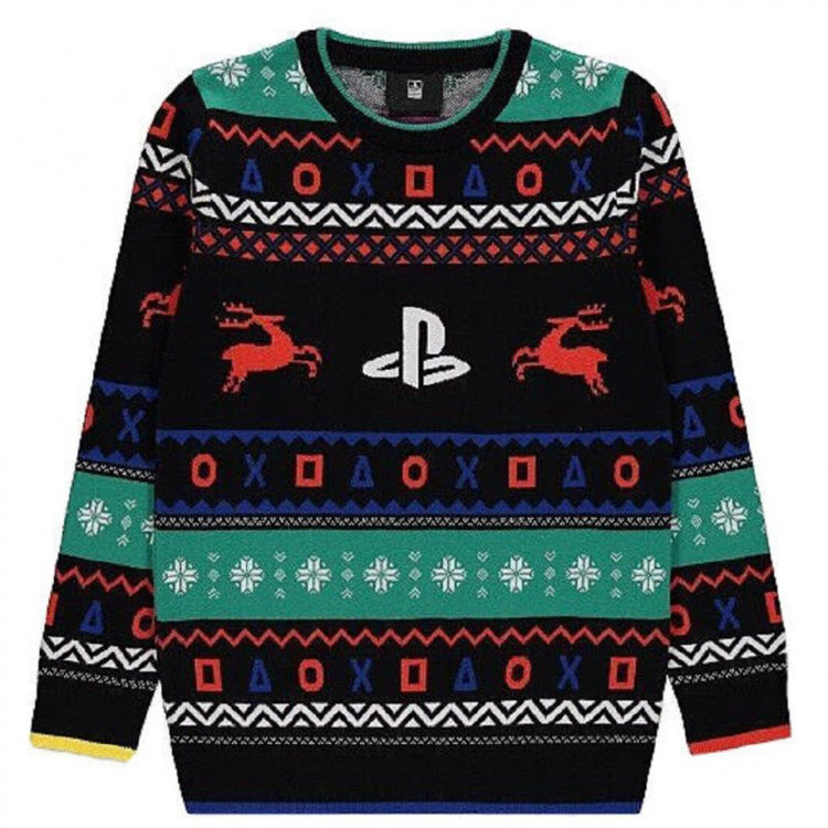 Picture of GX457: KIDS THERMAL  PLAYSTATION KNITTED CHRISTMAS JUMPER